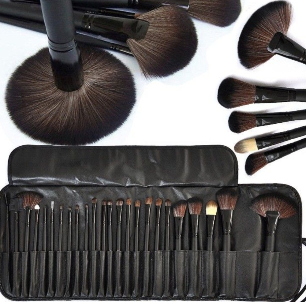 Professional Makeup Brush Set - Black